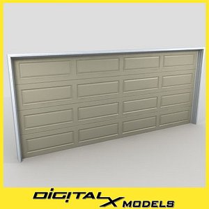 residential garage door 10 3d 3ds
