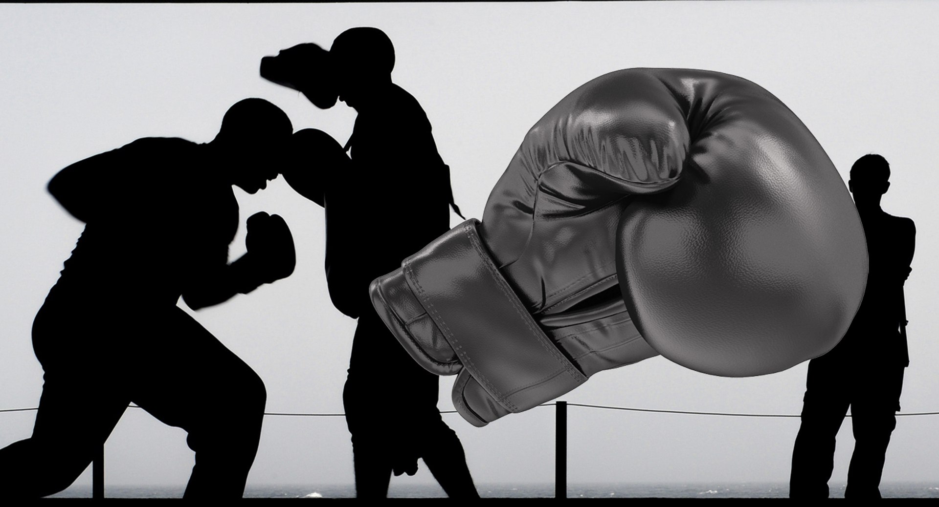 Boxing Glove Black Clenched Fist 3D Model 3D model preview