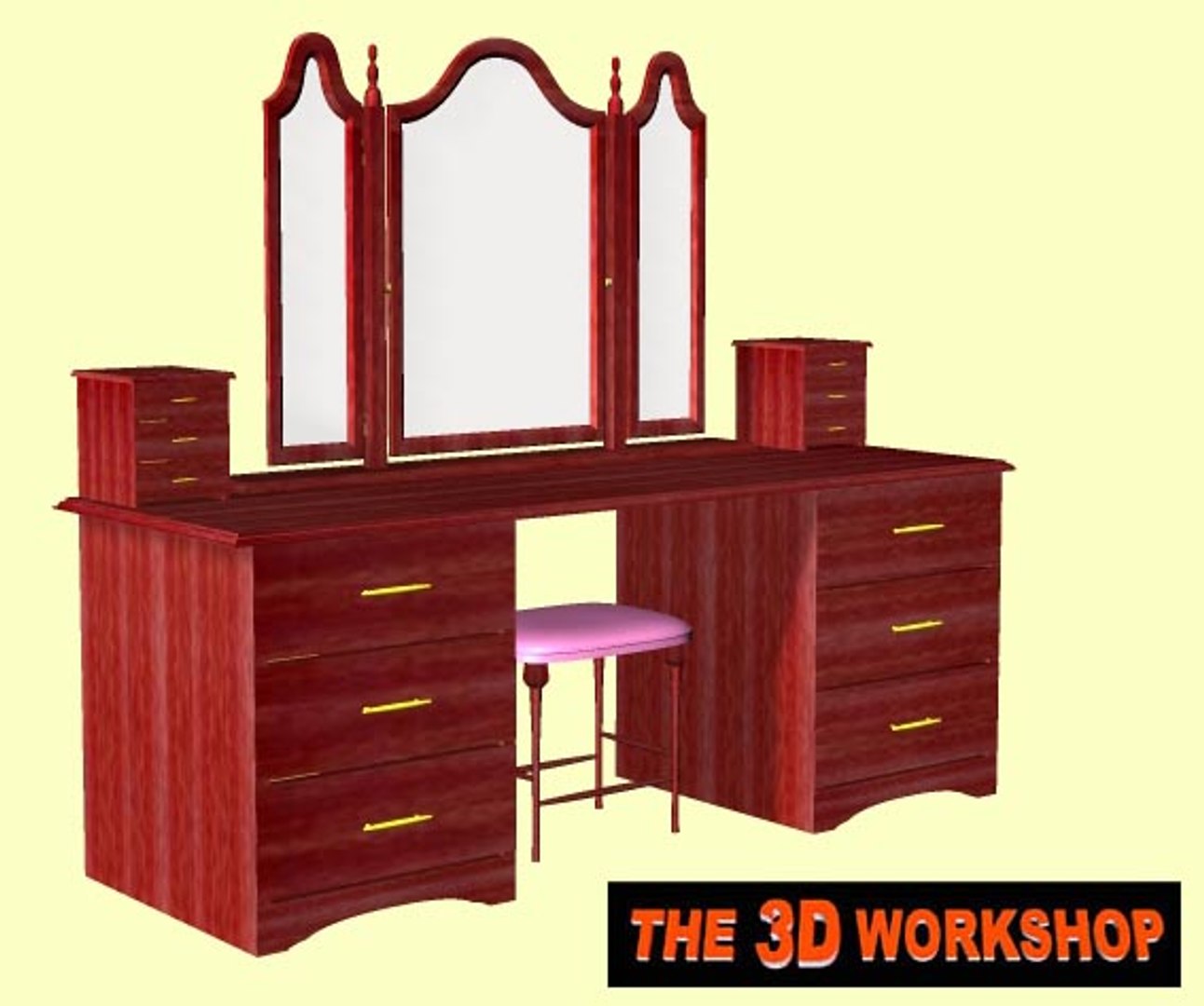 Pz3 Dressing Table Stool