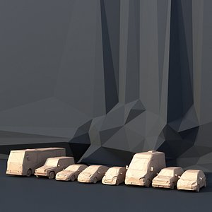 8 Lowpoly CARS pack