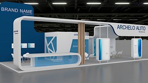 3D 3D Model Exhibition Booth stand stall