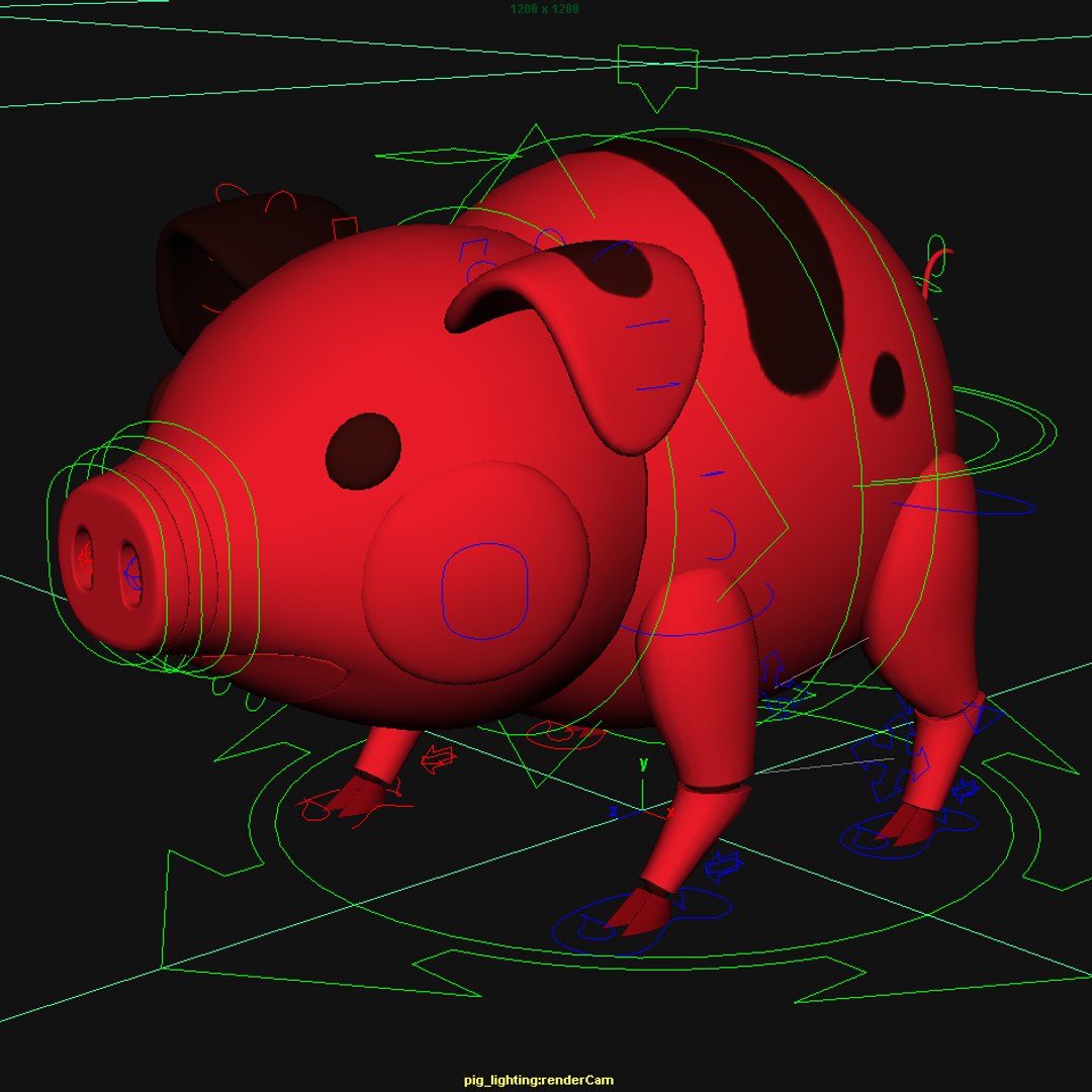 Free 3D Model Pig Mechanic Rig - TurboSquid 1182526