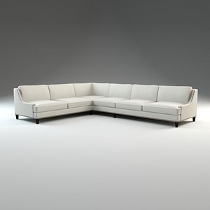 3d model larson nailhead sofa