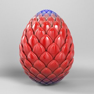 3d model robot dragon egg