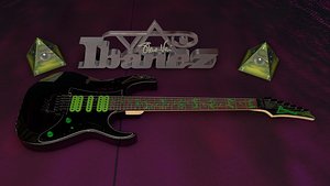 3d steve vai ibanez jem777v model