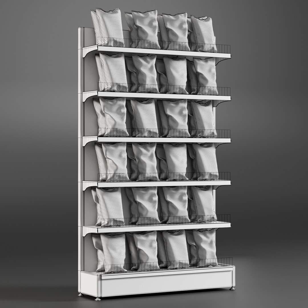 3D chips shelving TurboSquid 1384259