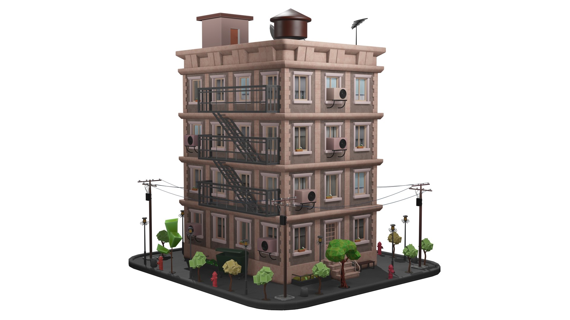 3D Stylized Low Poly Apartment Building with Yard - Blender Project model https://p.turbosquid.com/ts-thumb/Uf/vG6x5j/6T/preview_1080_007/jpg/1792497498/1920x1080/fit_q87/479445aaf7893a20185257595bb7f5a93d469df3/preview_1080_007.jpg