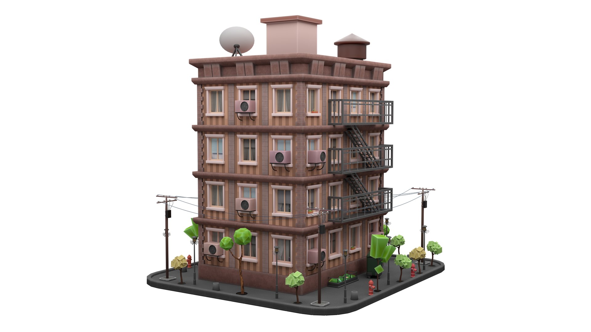 3D Stylized Low Poly Apartment Building with Yard - Blender Project model https://p.turbosquid.com/ts-thumb/Uf/vG6x5j/uH/preview_1080_003/jpg/1792497452/1920x1080/fit_q87/9fb7c2e702e7cd453eef963d401e4e7e8d48dc8c/preview_1080_003.jpg