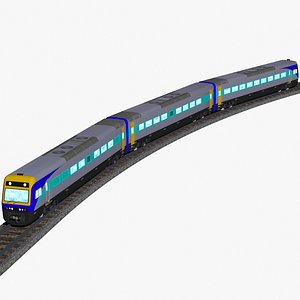 3D new south wales xplorer passenger train model