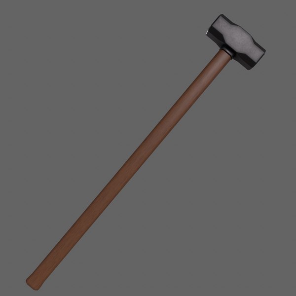 PBR Sledge Hammer V1c 3D model