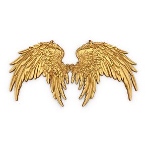 Wings Printable carved decor 10 3D model