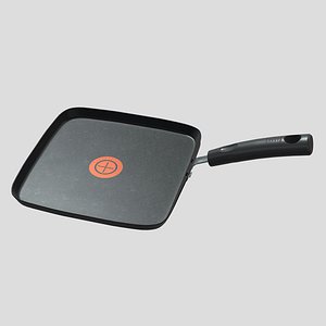10 Inch Griddle Low Poly PBR