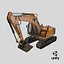 Tracked Excavator 3D model