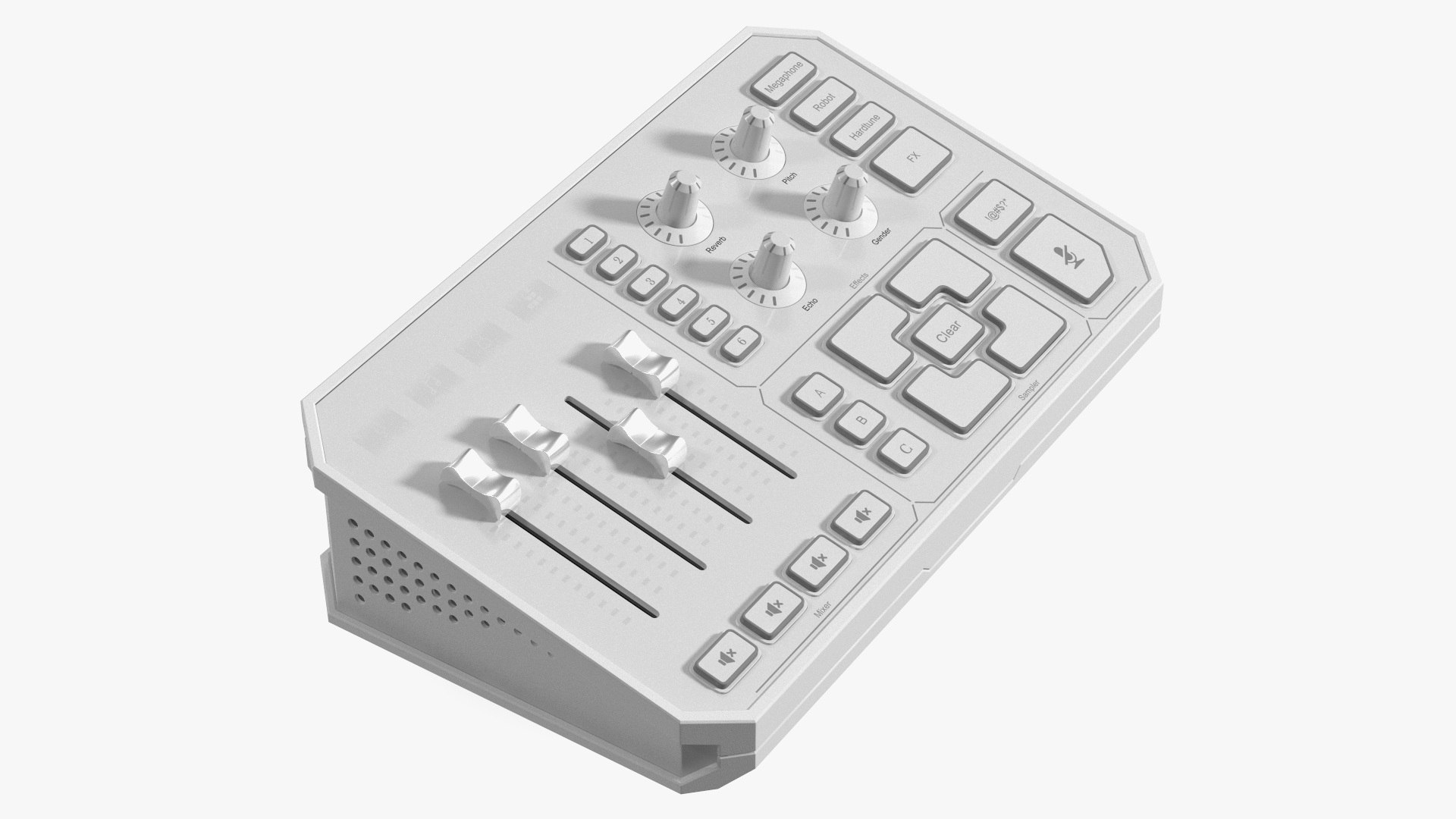 Revolutionary Online Broadcast Platform White Lights Off 3D model preview