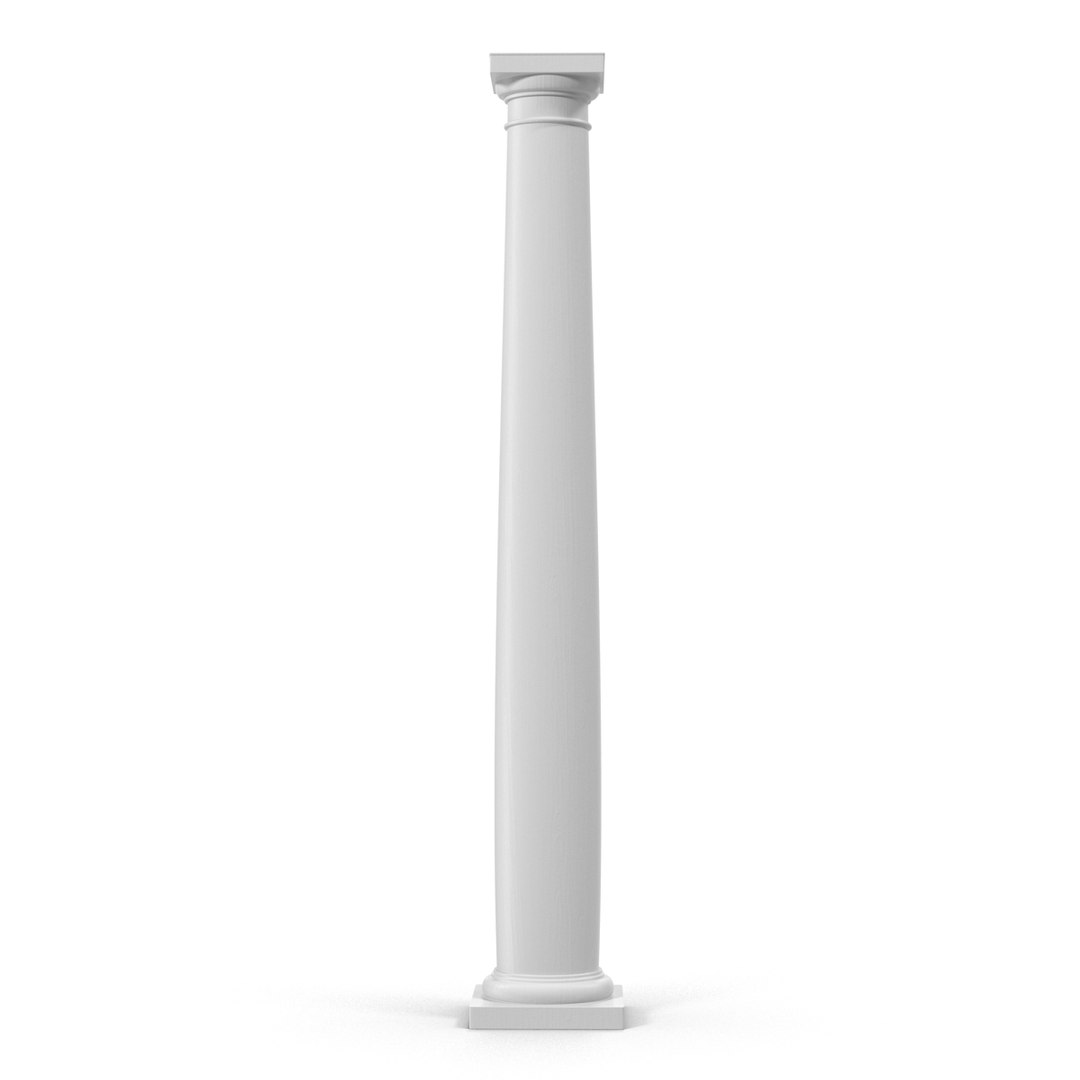 Smooth Modern Column Capital 3d Obj