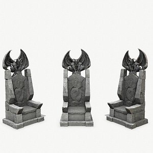 Devil Stone Throne 3D model
