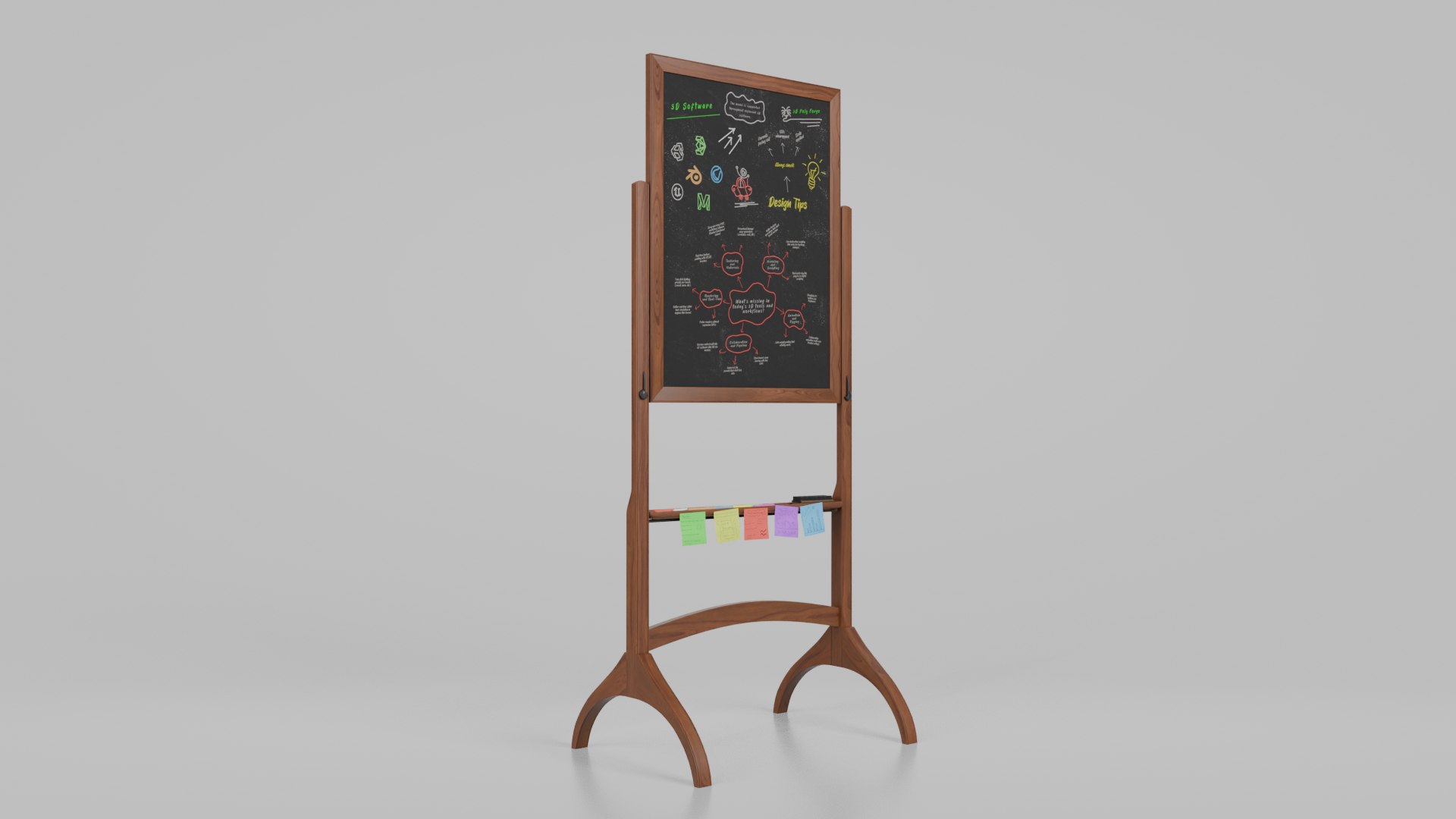 Customizable Double-Sided Wooden Blackboard Tall Writing Board 3D model https://p.turbosquid.com/ts-thumb/Ug/N6GDmB/Te/r_3/png/1746394513/1920x1080/fit_q87/26cabfe7b40d1c2feb8b16ebd2e14c5e6cfc74b0/r_3.jpg