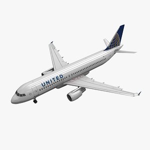 Airbus A320 United Airlines Animated