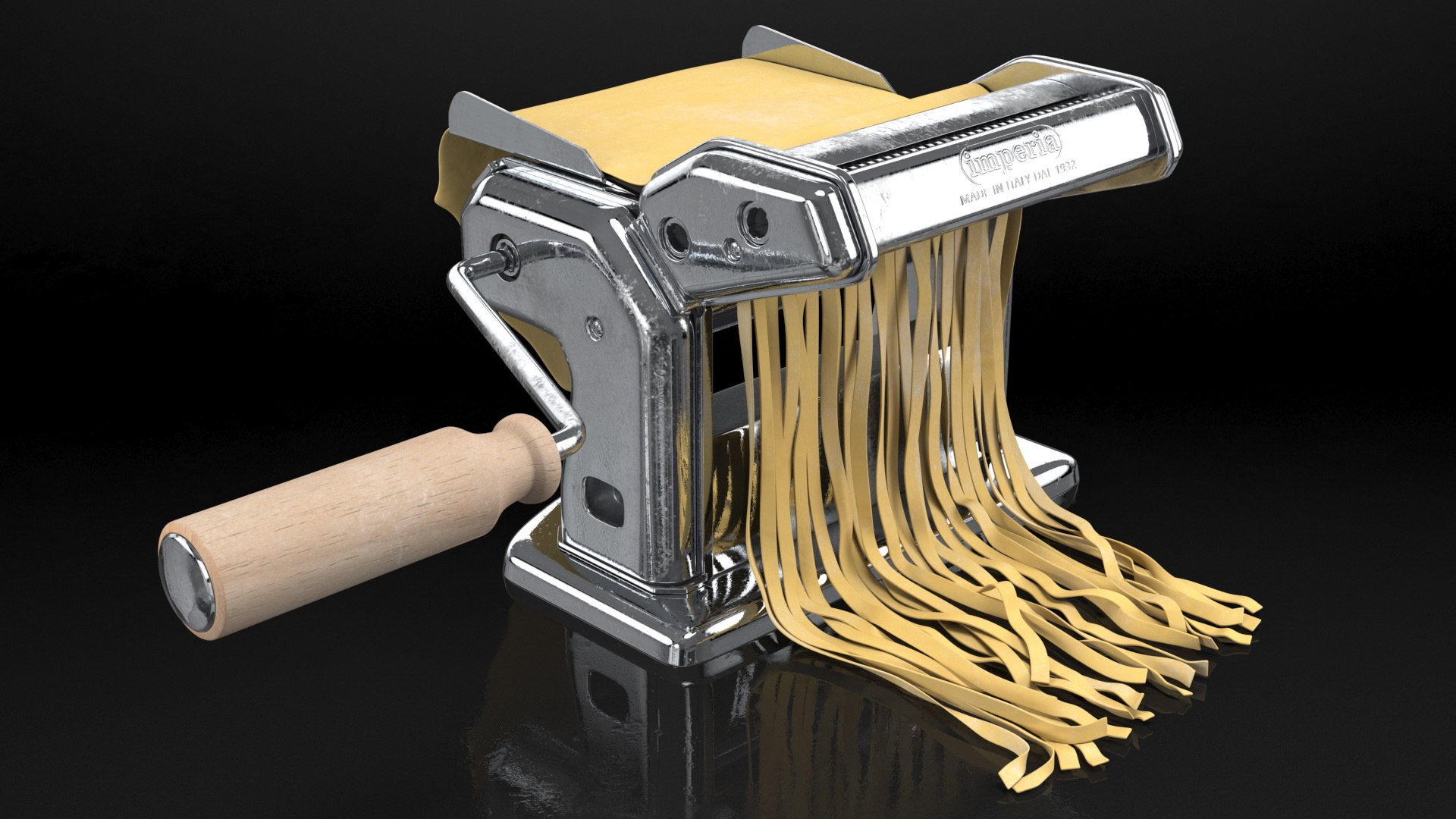 3D Imperia Pasta Maker Machine Silver with Dough https://p.turbosquid.com/ts-thumb/Ug/WPYfAt/TF/imperiapastamakermachinesilverwithdoughvray3dmodel002/jpg/1643753176/1920x1080/fit_q87/a5487c26b82a436e6ea9fb1574b219c5bc6150d6/imperiapastamakermachinesilverwithdoughvray3dmodel002.jpg