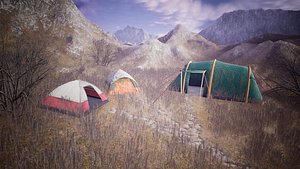 Tents Package 150 Assets 3D model