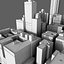 Manhattan District 01 Night Low Poly