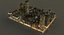 Manhattan District 01 Night Low Poly