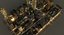 Manhattan District 01 Night Low Poly
