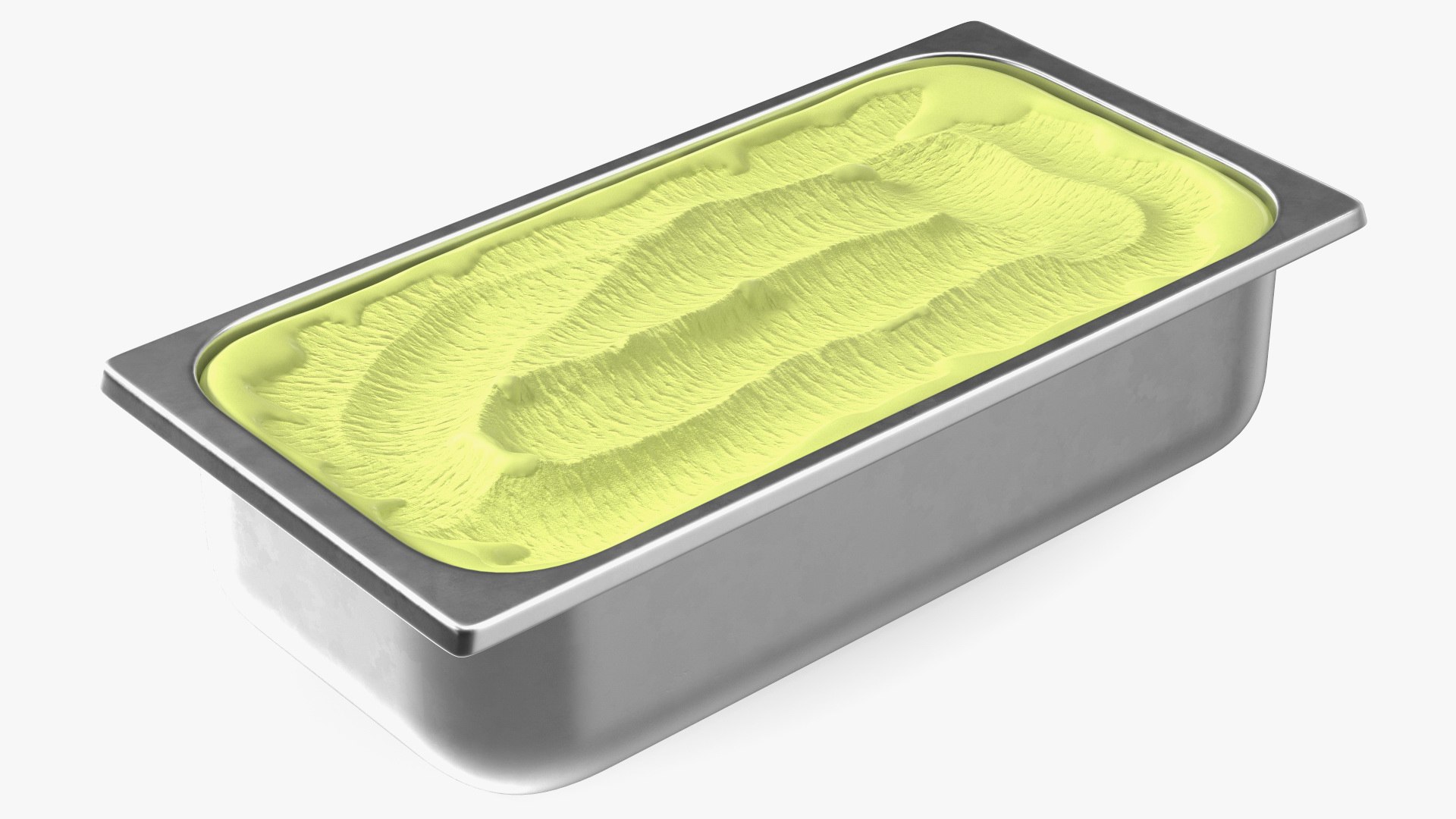 Pistachio Ice Cream Tray 3D model preview