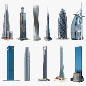 Skyscrapers Collection 9 3D model