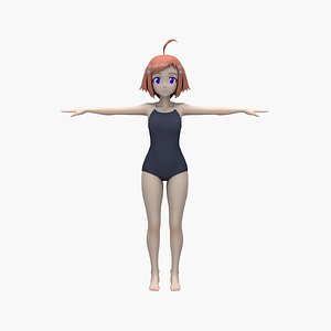 3D Anime Swimgirl