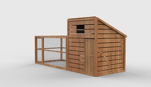 Chicken coop 3D model 3D model