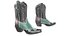 Stivali da cowboy Eagle Star verdi