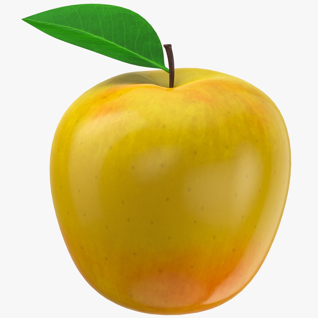 Yellow Apple 3D - TurboSquid 2037058