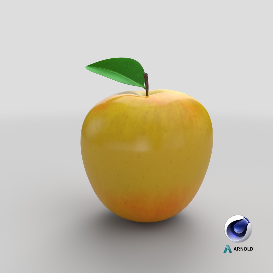 Yellow Apple 3D https://p.turbosquid.com/ts-thumb/Ug/hzYB58/VW/stemcell_cinema_4d_arnold_render/png/1678901308/1920x1080/fit_q87/854a968660e3465cf059d5b01fd1799a67904e76/stemcell_cinema_4d_arnold_render.jpg