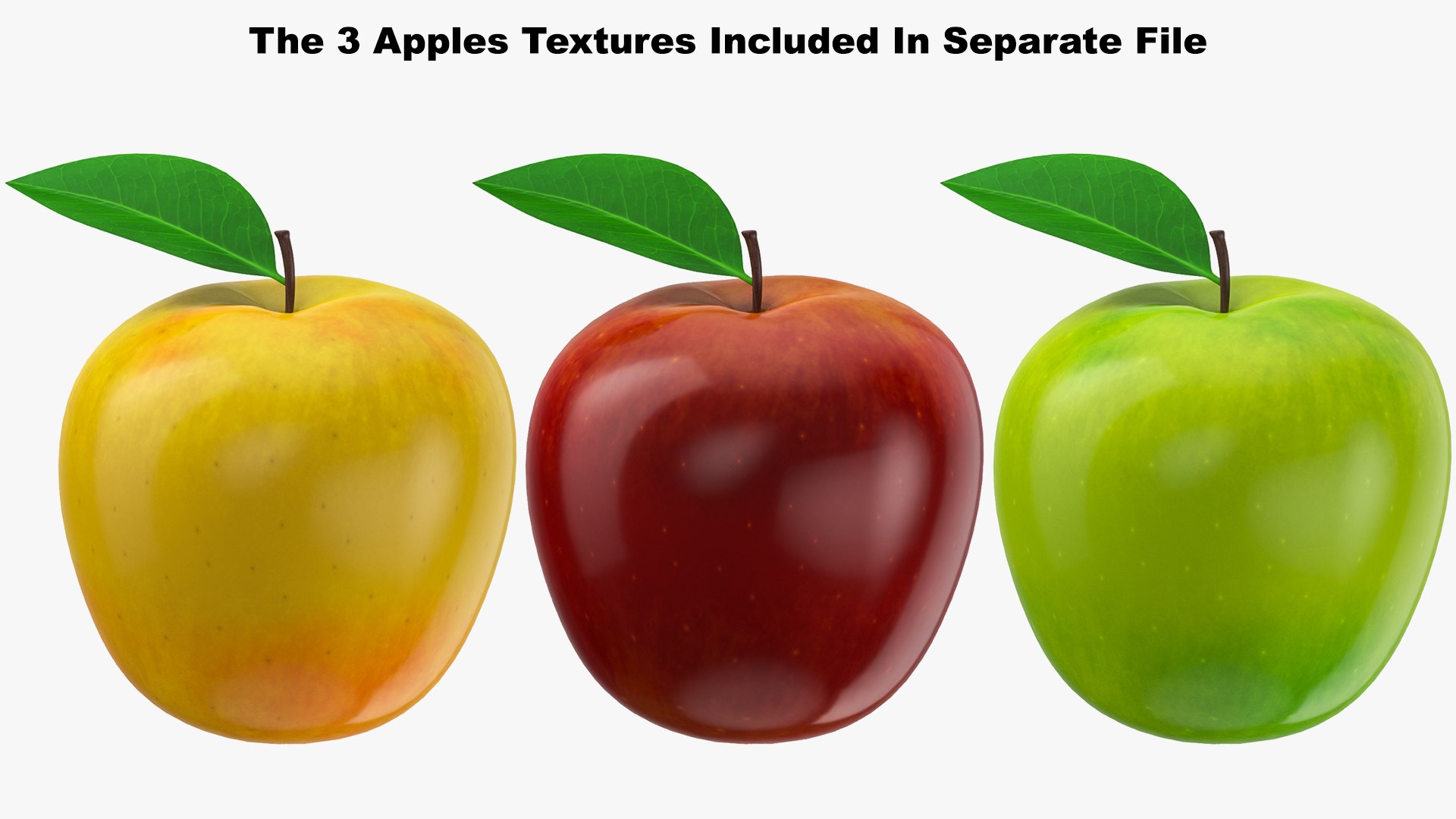Yellow Apple 3D https://p.turbosquid.com/ts-thumb/Ug/hzYB58/tC/apple0111/jpg/1678099165/1920x1080/fit_q87/0ed66818f2d92d60caeca83410c5c7a0aecf174d/apple0111.jpg
