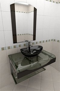 Glass wash-basin