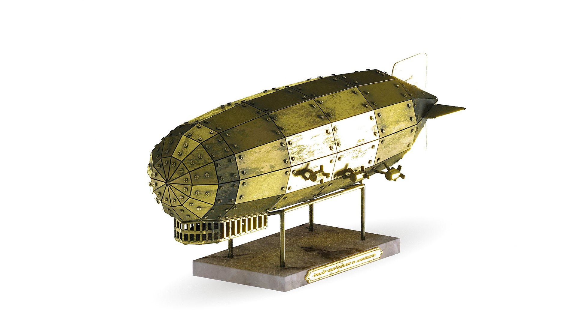 3D Airship Graf Zeppelin handmade model - TurboSquid 2074812