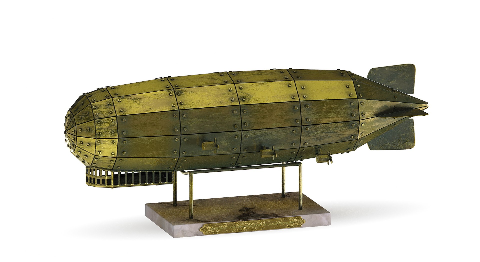 3D Airship Graf Zeppelin handmade model - TurboSquid 2074812