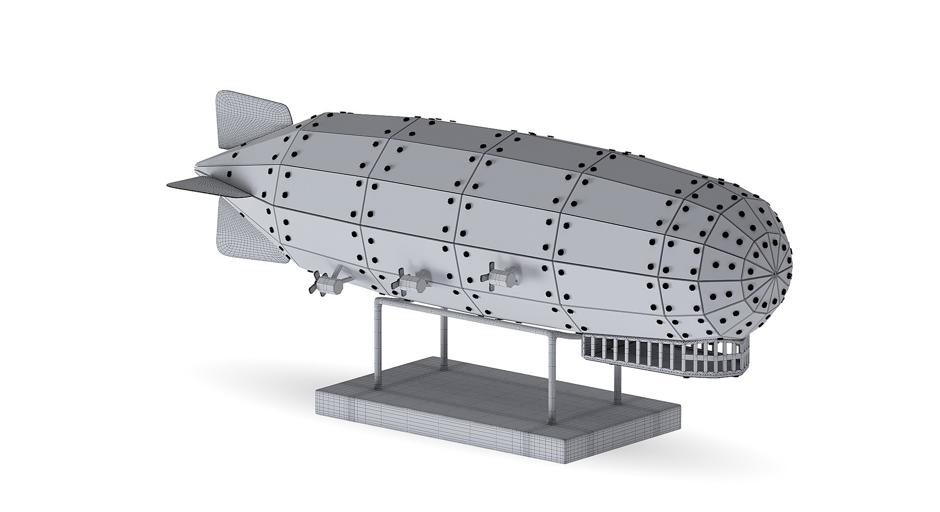 3D Airship Graf Zeppelin handmade model - TurboSquid 2074812