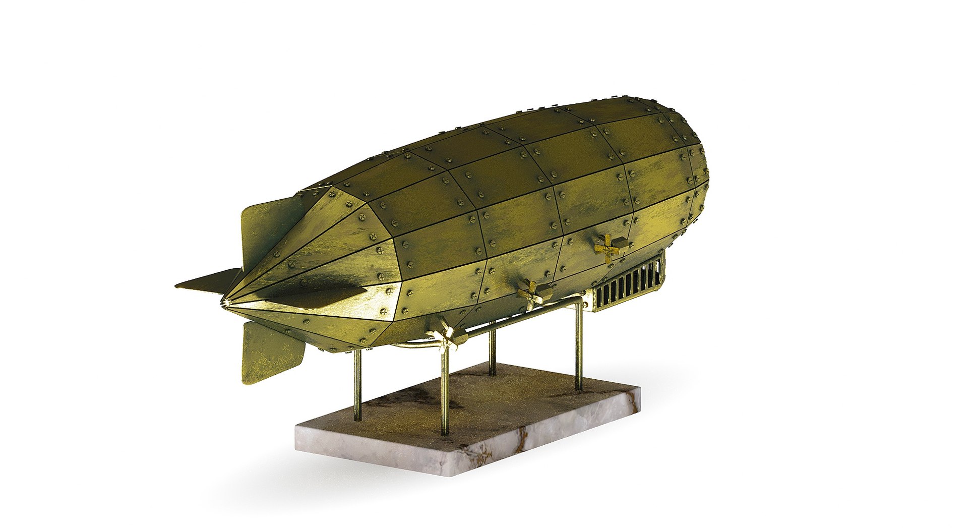 3D Airship Graf Zeppelin handmade model - TurboSquid 2074812