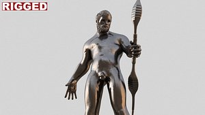 apollon statue 3d model