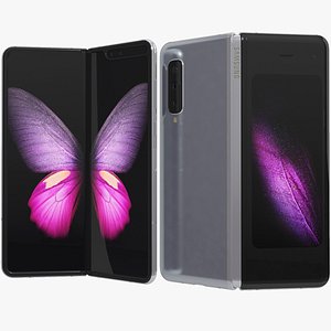 realistic samsung galaxy fold 3D