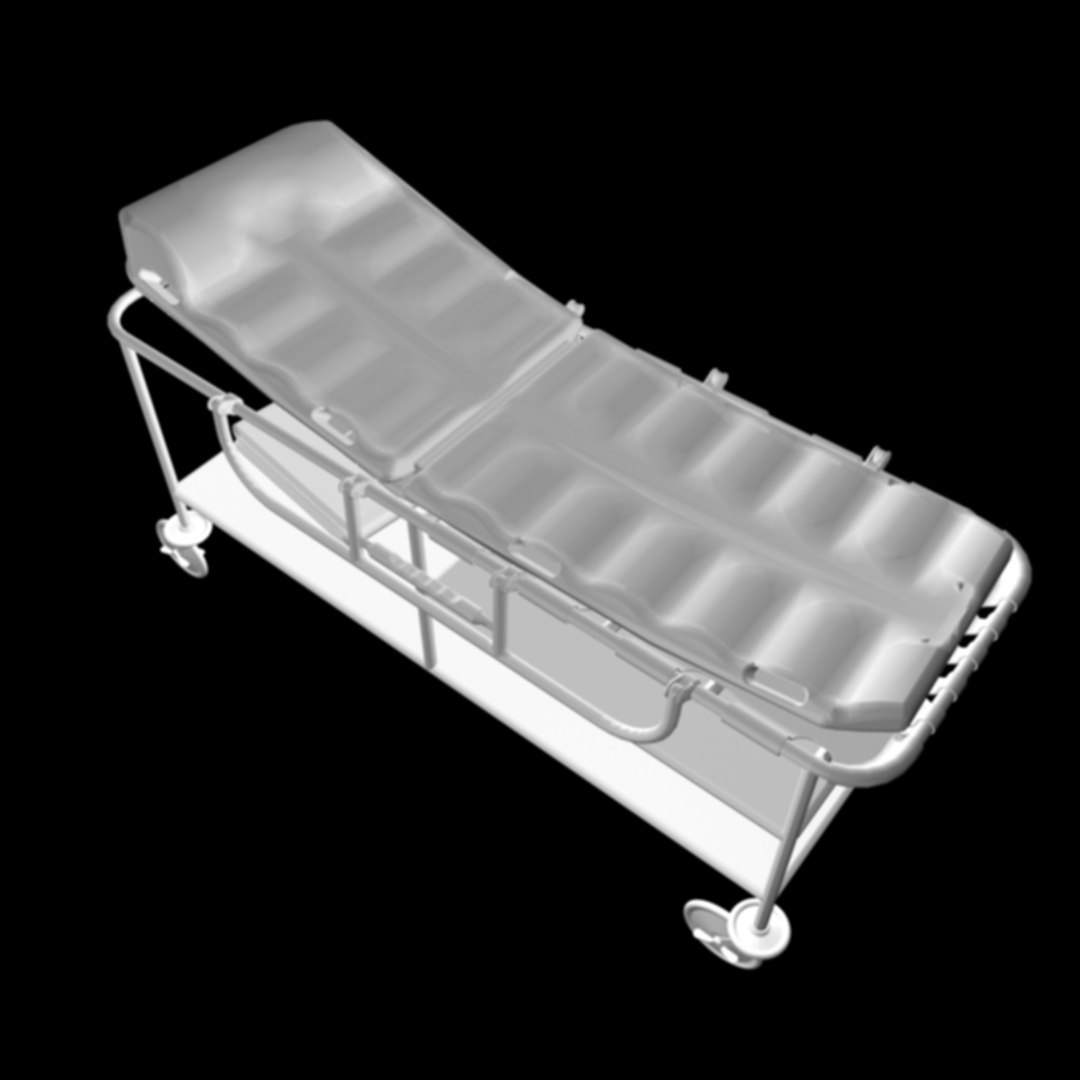 Hospital Gurney 3d Model