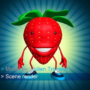 cartoon character 3d max