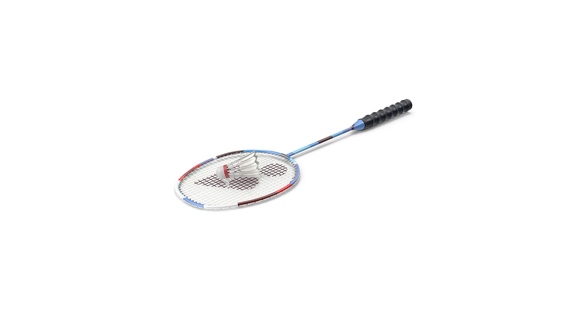Badminton Racket And Shuttlecock 3D Model - TurboSquid 2156428