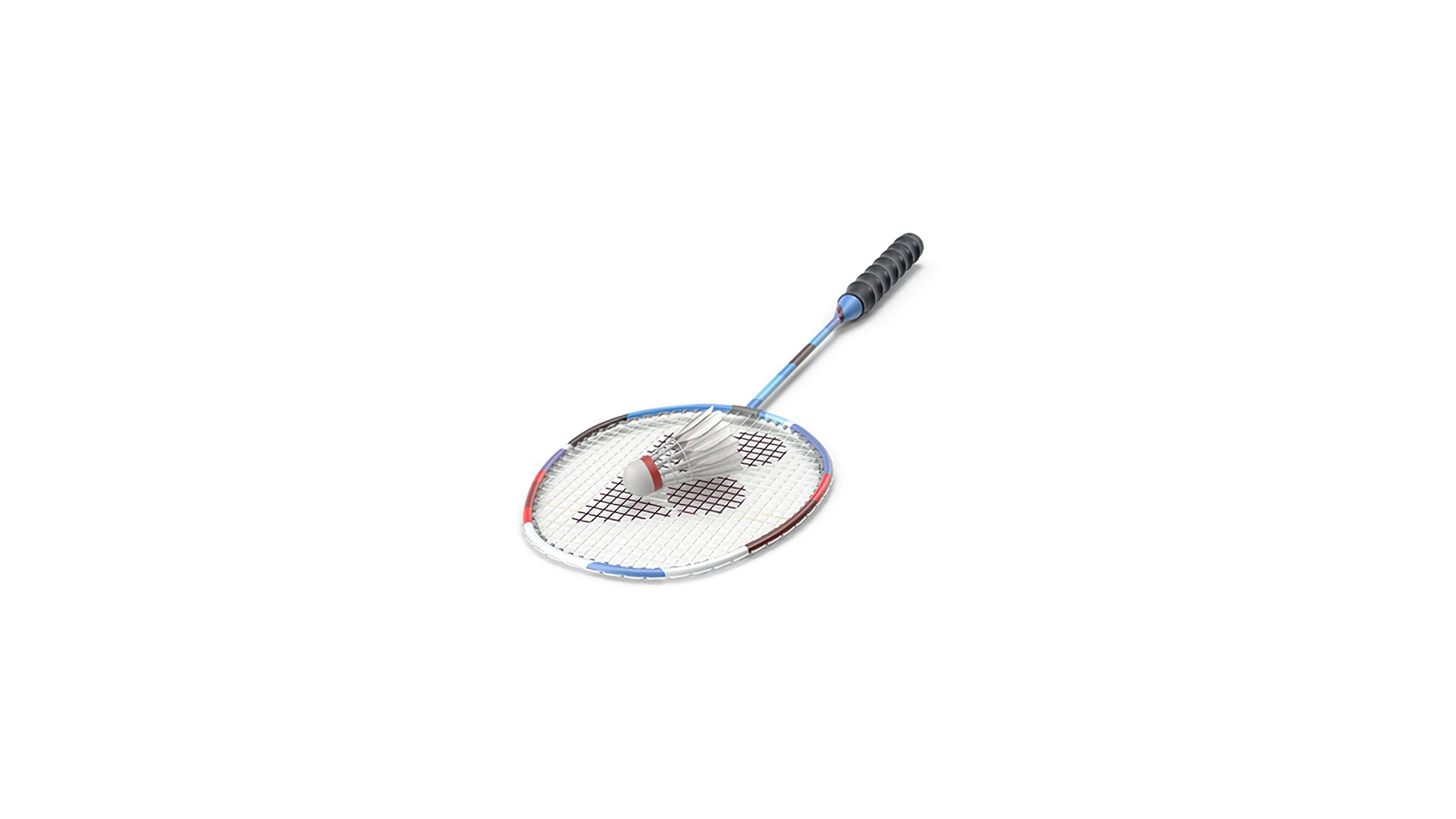 Badminton Racket And Shuttlecock 3D Model - TurboSquid 2156428