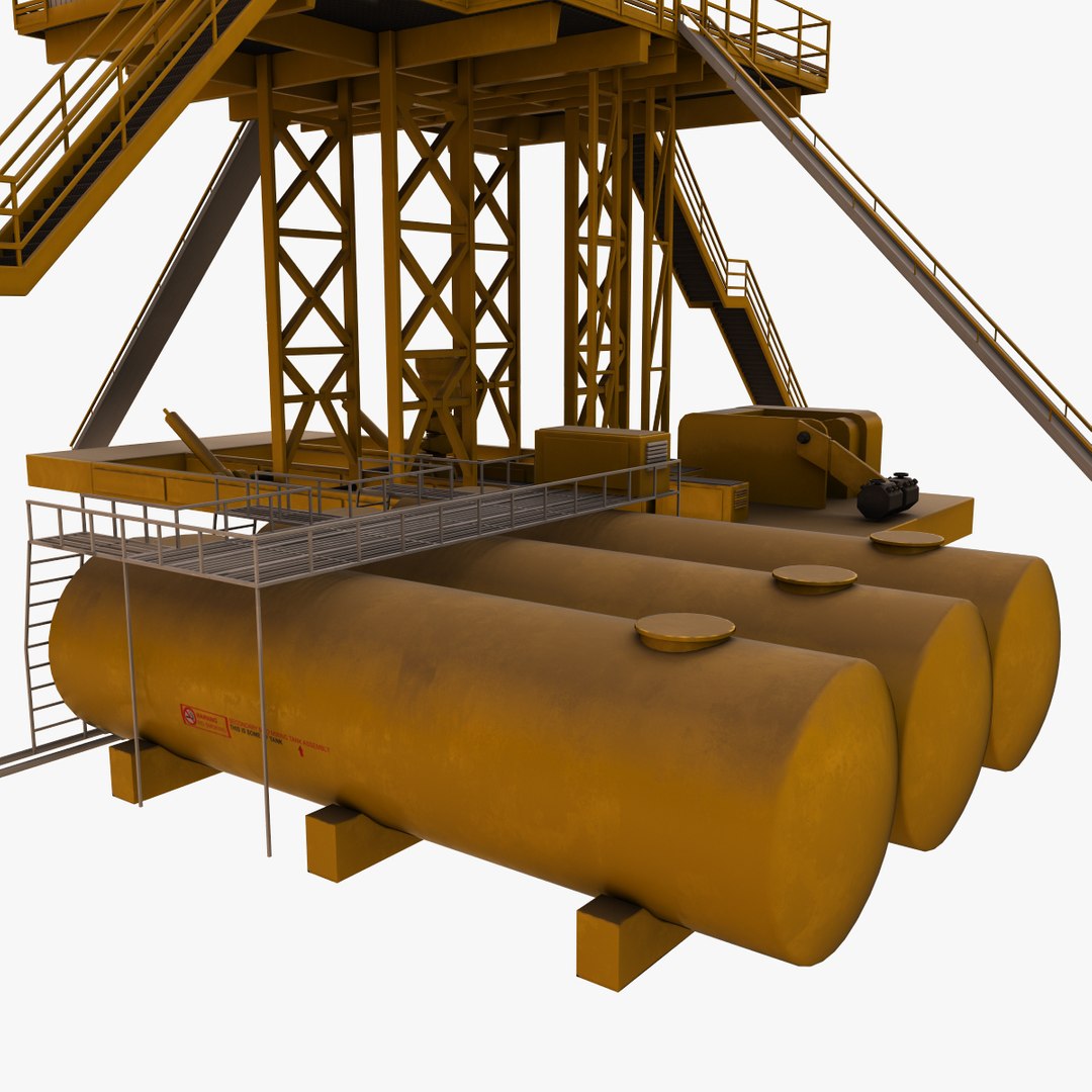 Drilling Rig 3D Model - TurboSquid 1463525