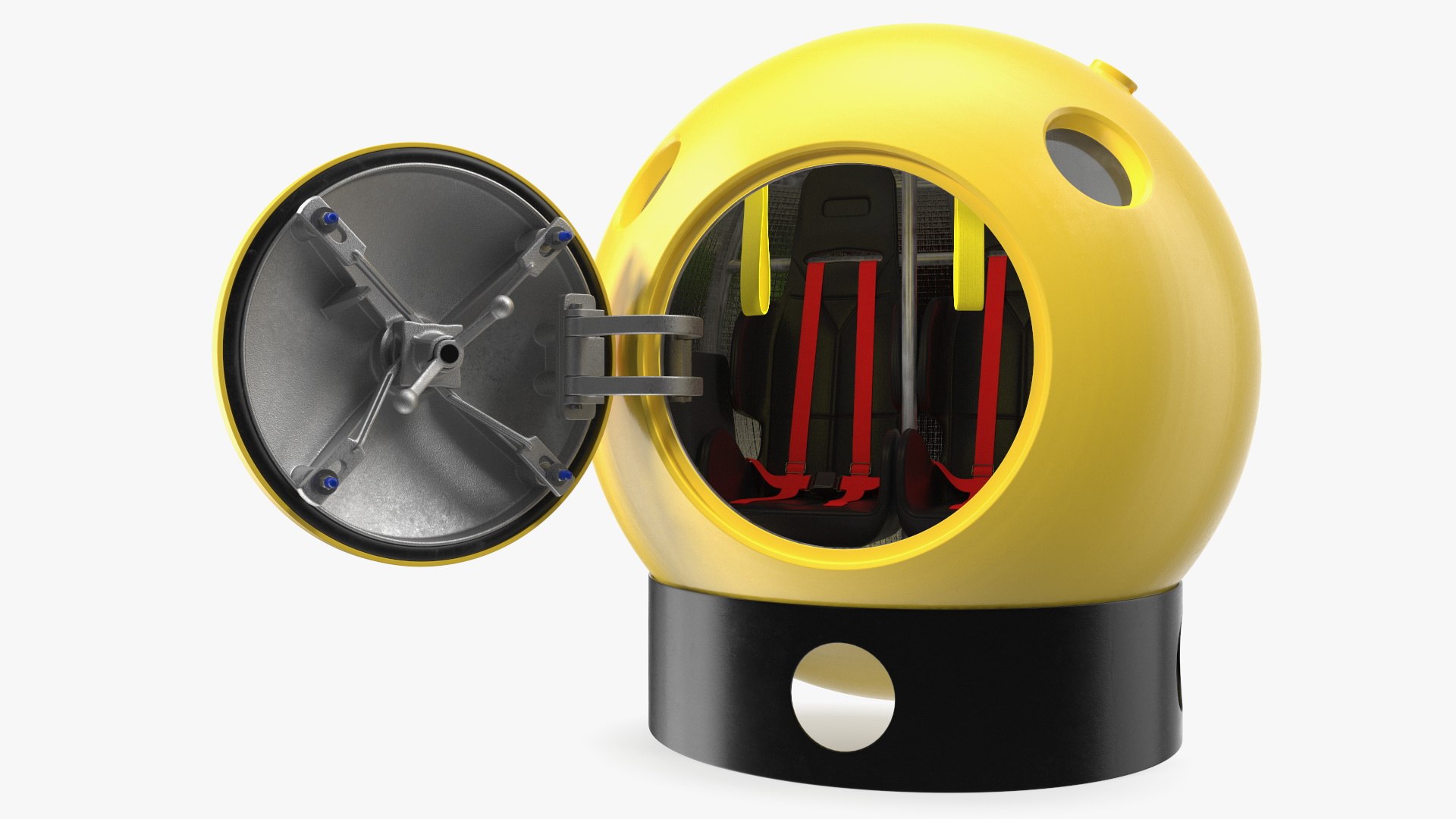 Tsunami Escape Pod Generic Rigged 3D model preview