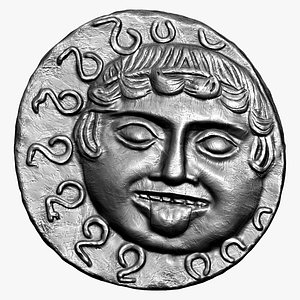 Apolonia Zbrush ancient coin 3D