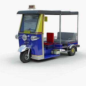 3d model tuk rickshaw
